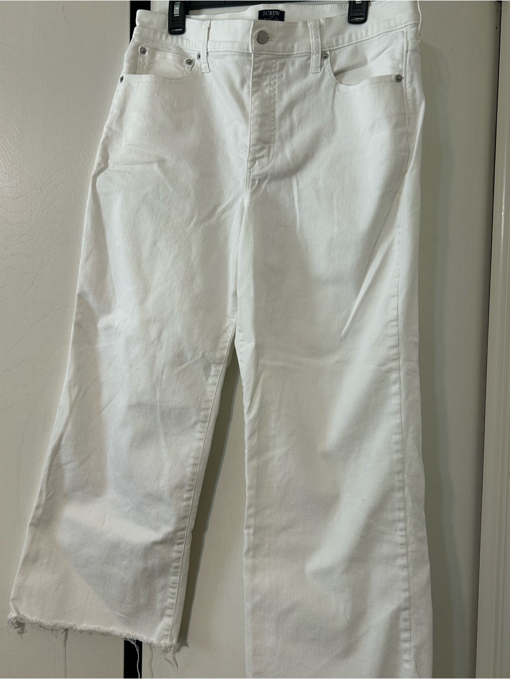 J. Crew Women’s White Straight-Leg Jeans